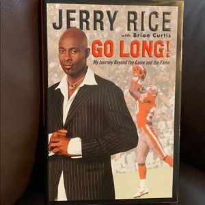 Signed Jerry Rice with Brian Curtis Go Long!
